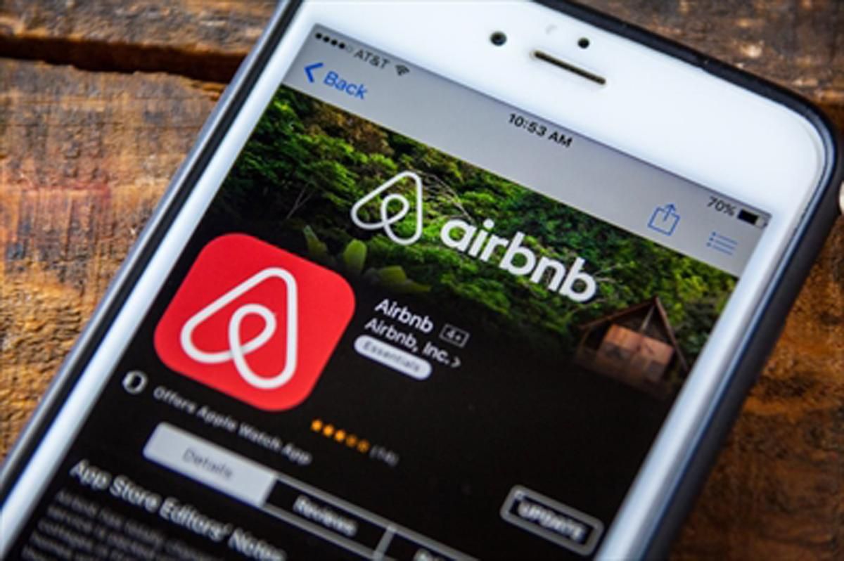 image of airbnb web page