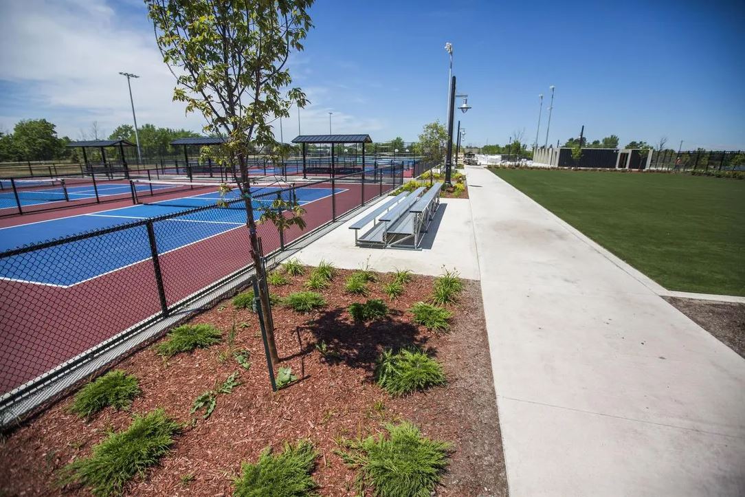 image of tennis courts. 