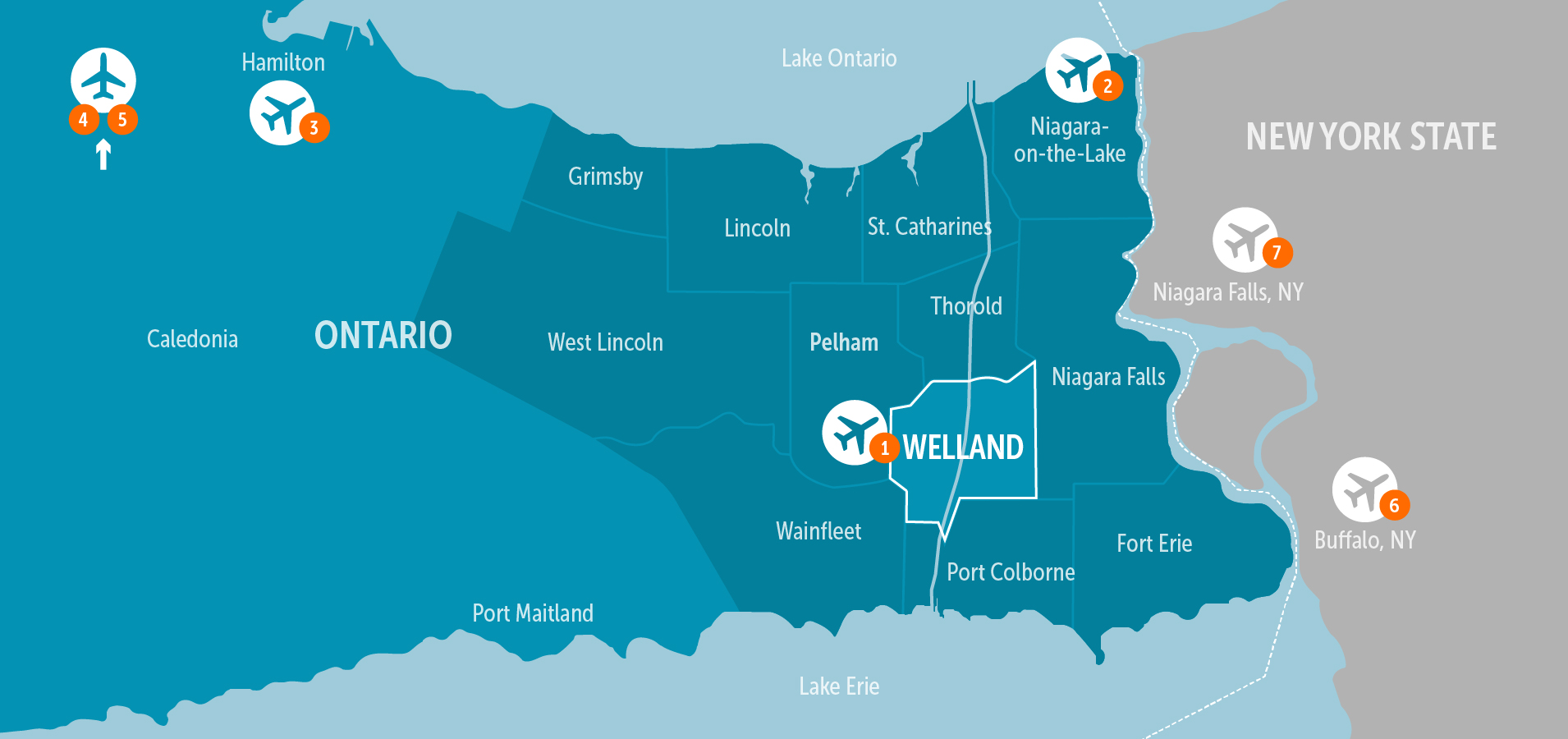 map of niagara