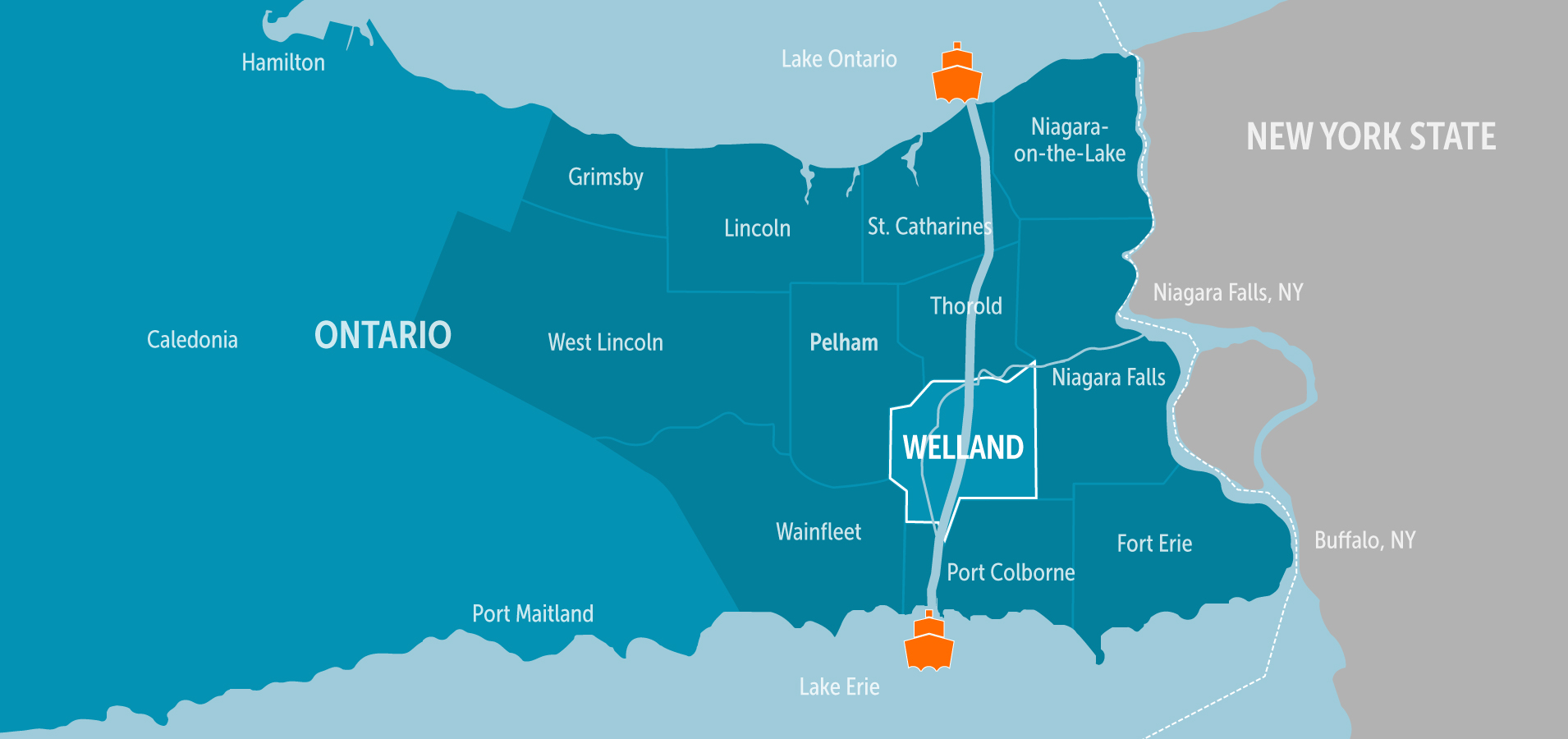 map of niagara