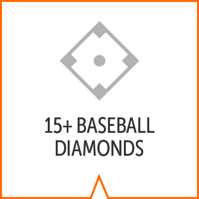 icon reads 15+ baseball diamonds